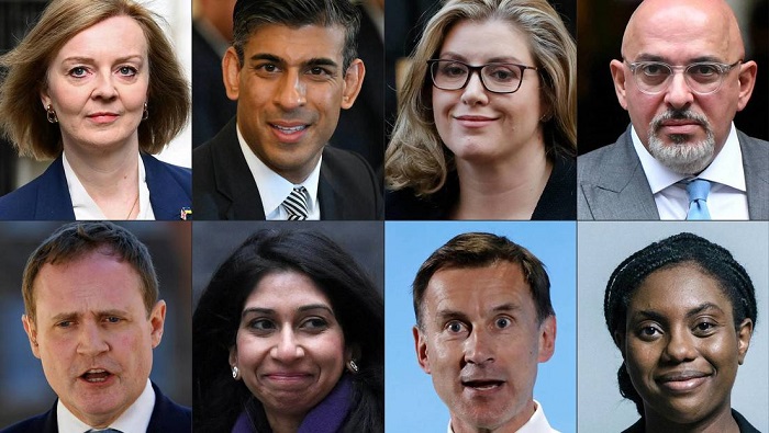 Los ocho candidatos conservadores han desempeñado cargos importantes en el Gobierno británico.
