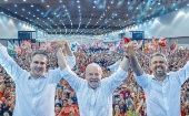 Lula y los candidatos a gobernador y senador por el PT en Ceará recibieron el respaldo multitudinario del pueblo de Fortaleza.