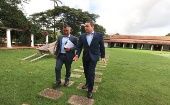 El canciller venezolano Carlos Faría compartió una entrevista con el periodista y ministro para la Cultura, Ernesto Villegas.