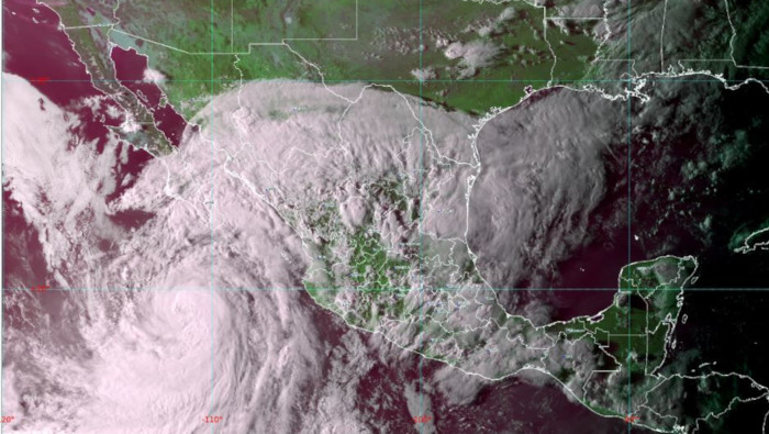 El huracán generará lluvias torrenciales en Baja California Sur y Sinaloa, e intensas en Durango, San Luis Potosí, Puebla, Guerrero, Oaxaca, Veracruz y Chiapas.