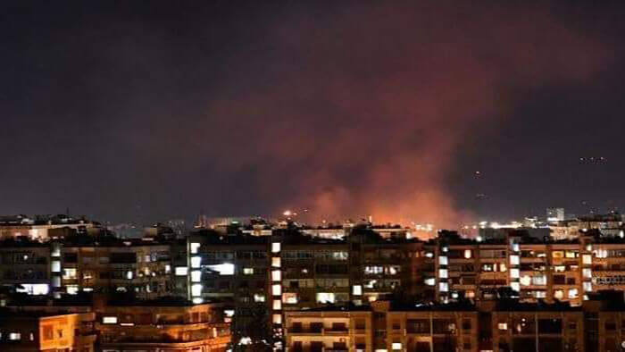 El sur de la capital siria, Damasco fue una de las zonas afectados por el último bombardeo israelí.