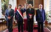 El presidente Castillo tomó juramento a los exmilitares como nuevos responsables de las carteras de Defensa y Comunicaciones.