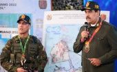 El presidente Maduro exhortó a las fuerzas militares a estar siempre alertas pues en sus manos reposa la seguridad, la integridad y la paz del país.