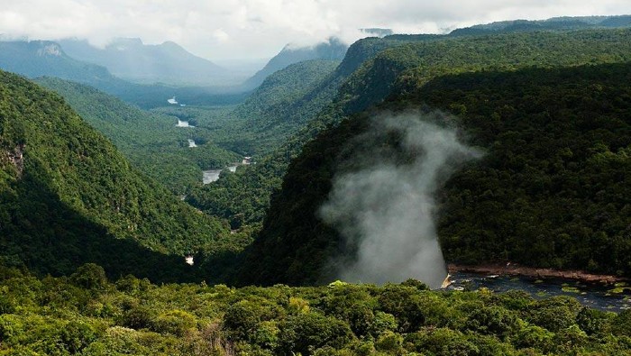 Venezuela refiere que se trata de un “inconmensurable territorio terrestre tropical conformado por 160.000 kilómetros cuadrados plagado de selvas, bosques, sabanas, manglares y fuentes hídricas.