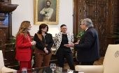 “Es un día muy grato pues estamos sumando a tres mujeres valiosas a nuestro gabinete”, resaltó el mandatario argentino.