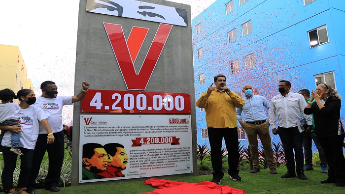El presidente Nicolás Maduro recordó que la Gran Misión Vivienda Venezuela nació de una catástrofe natural.