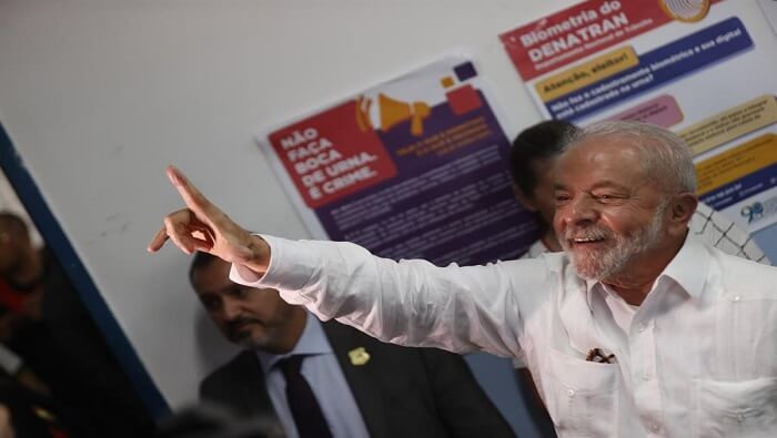 Lula ganó la primera vuelta de las elecciones presidenciales, realizada el pasado 2 de octubre, con el 48.4 por ciento.