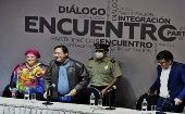 El presidente Luis Arce participa en un encuentro por el censo en la ciudad boliviana de Cochabamba.