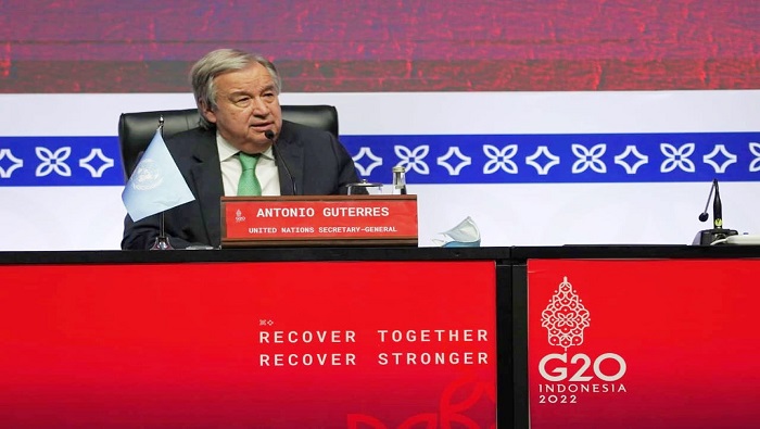En la cumbre del G20 desarrollada en Bali, Indonesia, el funcionario llamó a la integración y la respuesta coordinada para enfrentar la falta de recursos.