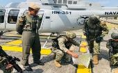 El comunicado de la Armada ecuatoriana precisa que armas de este tipo fueron utilizadas hace algunas semanas en un tiroteo contra una unidad de policías del municipio de Durán, Guayas.