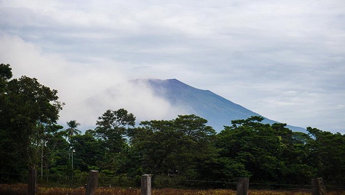 La última erupción fuerte del volcán Chaparrastique ocurrió el 29 de diciembre de 2013.