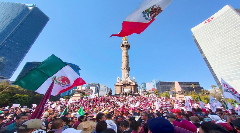 La Secretaría de Seguridad Ciudadana registró que 1.2 millones de personas asistieron a la marcha del pasado domingo en conmemoración a los cuatro años de gobierno del presidente Andrés Manuel López