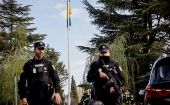 La policía activó el protocolo antiterrorista y acordonó las cercanías de la sede enclavada en la Ronda de la Abubilla.