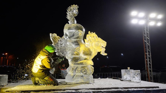Como es habitual es este diciembre se desarrolló por decimosexta ocasión en Poznan, el Festival polaco de esculturas de hielo.