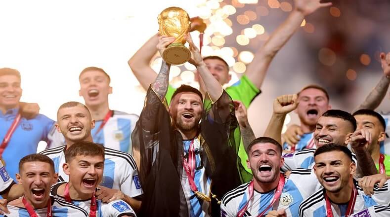 Argentinos celebran campeonato del Mundial Qatar 2022