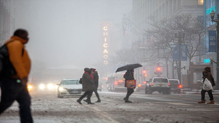 Más de 55 millones de personas en Estados Unidos se encuentran bajo alerta por bajas temperaturas.