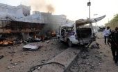 las explosiones tuvieron lugar cerca de un restaurante cercano a un edificio administrativo de la ciudad de Mahas.