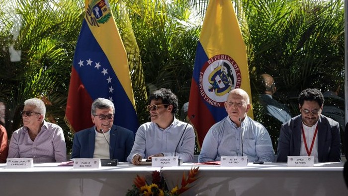 El ELN y el Gobierno de Gustavo Petro llevan adelante negociaciones de paz, cuya primera ronda concluyó en diciembre en Caracas, Venezuela.