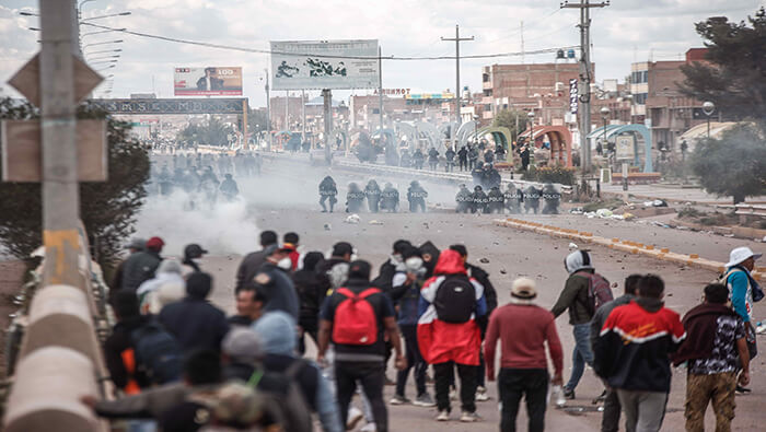 Durante las movilizaciones contra el Gobierno de Dina Boluarte en Cusco, al menos 22 personas resultaron heridas a causa de la represión policial.