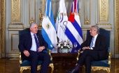 Según el mandatario cubano, en su cuenta en Twitter, en el encuentro de este miércoles, ambos ratificaron su "disposición a profundizar los lazos de hermandad y vínculos bilaterales en áreas de interés común",