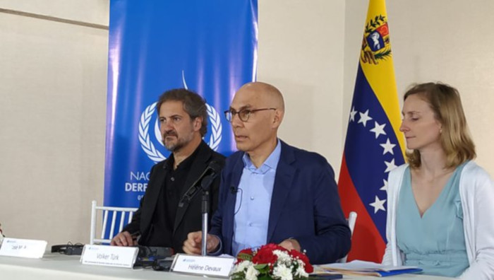 En su balance sobre visita a Venezuela, Türk indicó que se reunió con la oposición que desarrolla un diálogo con el Gobierno de Caracas.