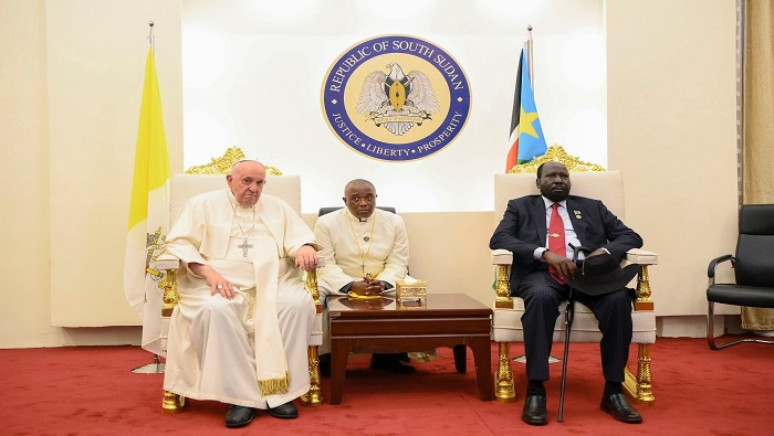 El papa Francisco ha centrado su prédica en promover la paz y la concordia entre la población de Sudán del Sur.