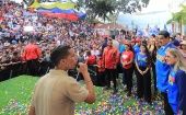 Sobre su encuentro con los participantes en la manifestación, Maduro destacó: “Estuve escuchando sus consideraciones, ideas y orientaciones”.