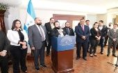 El presidente del Congreso de Honduras, Luis Redondo anunció la decisión y felicitó “a las fuerzas políticas aquí representadas de todos los partidos políticos".