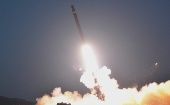Un lanzacohetes múltiple de 600 milímetros lanzó dos proyectiles que volaron 395 y 337 kilómetros.