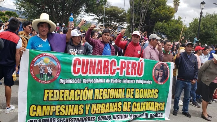 El Congreso rondero en Cajamarca exigirá el fin del Gobierno de Dina Boluarte y el cierre del Congreso.