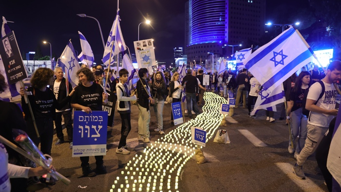 La manifestación central en Tel Aviv tuvo más de 110.000 asistentes.