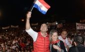 Peña recalcó: "Mi lucha (...) la hago por el amor a todos los que están atrás mío y quieren un Paraguay mejor para todos los paraguayos".