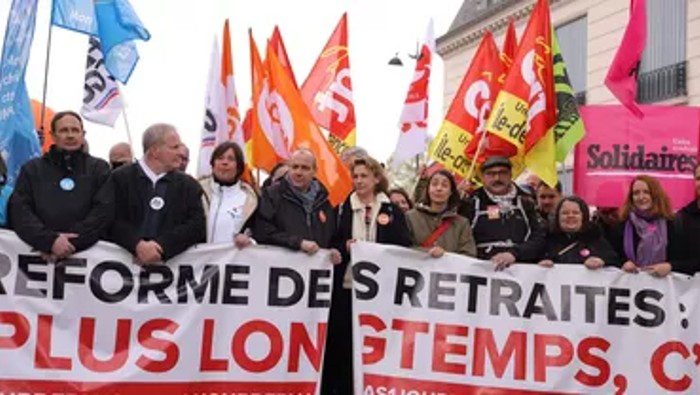 El último desfile unido con los ocho principales sindicatos data de 2009, ante la crisis financiera.
