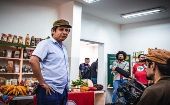 Unos 38 militantes campesinos del Distrito Federal y regiones cercanas arribaron la víspera a São Paulo con cerca de 4,5 toneladas de productos alimenticios para la Feria.
