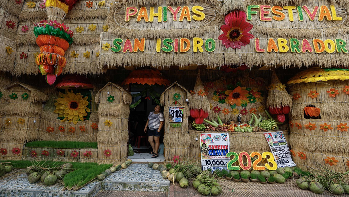 Celebran el Festival Pahiyas en Quezon, Filipinas