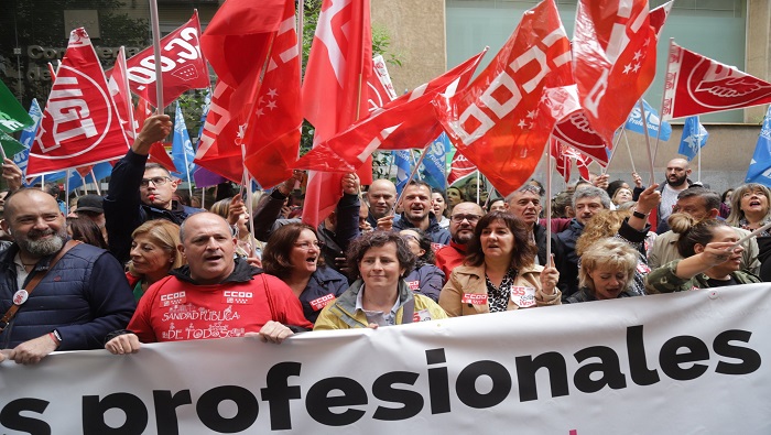 Los huelguistas resaltaron que desde el pasado febrero la Consejería de Sanidad de Madrid no se ha sentado a negociar con los trabajadores.