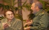 El líder de la Revolución Cubana, Fidel Castro, destacó la labor de Vilma Espín a favor de las mujeres.