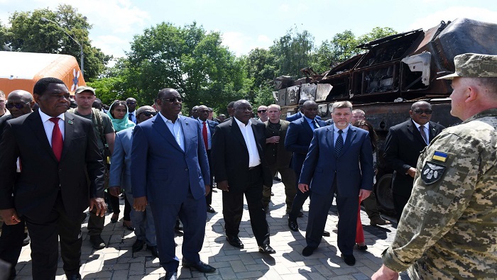 Ramaphosa y el presidente de Senegal, Macky Sall, junto a otros líderes del continente africano analizarán junto al mandatario ucraniano las vías para detener el conflicto.