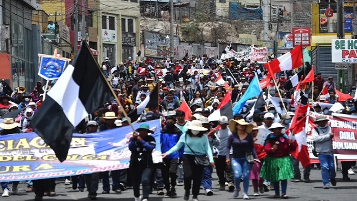 Se prevé que los comandos de lucha organizados en cada provincia envíen delegaciones de manifestantes a la capital peruana.