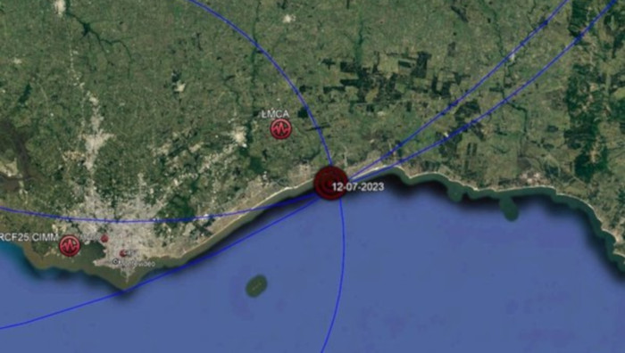 El sismo en la llamada Costa de Oro se sintió incluso en Montevideo.