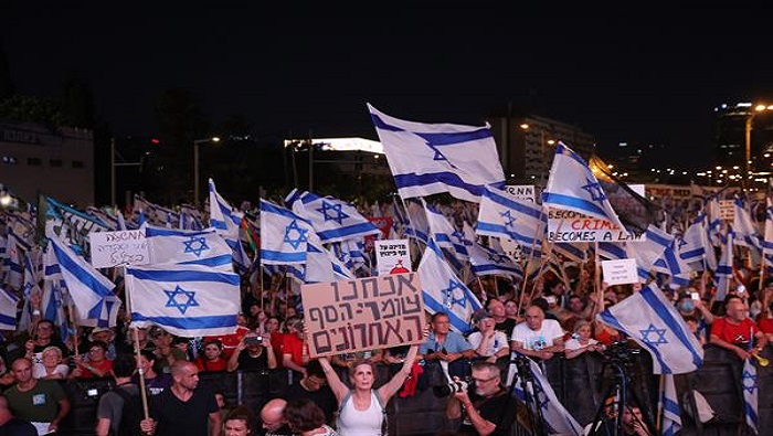 Las movilizaciones más significativas contra la reforma judicial tuvieron lugar en la ciudad de Tel Aviv.
