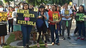 Junto a la denuncia, la comunidad Santa Marta reiteró el llamado de la Relatoría sobre Defensores de Derechos Humanos de la ONU de liberar a los cinco ambientalistas.