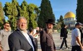 El alto funcionario de Tel Aviv, conocido por sus posiciones contra los árabes, ingresó en la mezquita al-Aqsa desde la Puerta al-Maghariba.