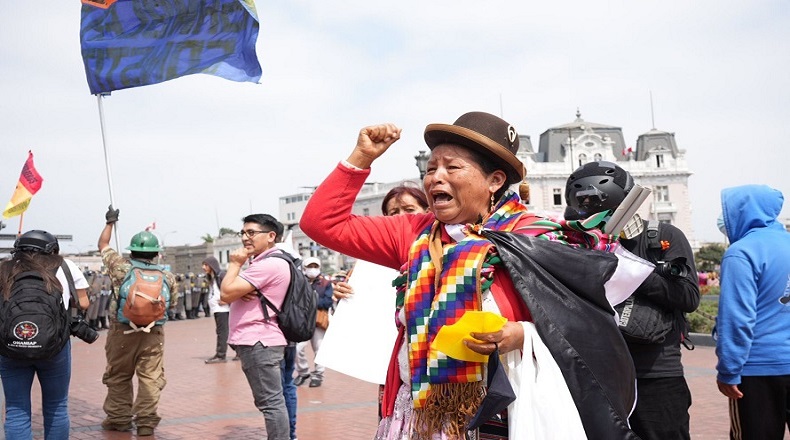Este sábado, la Plaza Dos de Mayo (en la capital peruana, Lima) y otros espacios a lo largo de ese país suramericano fueron escenarios de nuevas movilizaciones contra el Gobierno de la mandataria designada Dina Boluarte y el Congreso peruano.