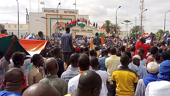 La manifestación coincide con el aniversario 63 de la independencia de Níger de Francia.