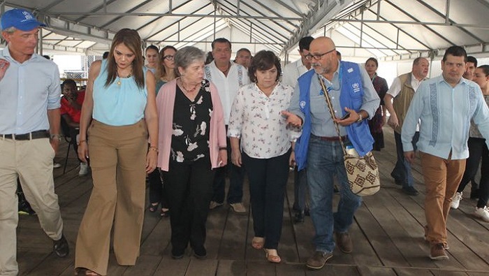 La visita de Bárcena a Tapachula ocurre luego de que el presidente Andrés Manuel López Obrador confirmó un acuerdo con EE. UU.