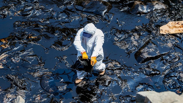 Pobladores han reportado la aparición de manchas del hidrocarburo en el mar y animales muertos, embarrados también del combustible