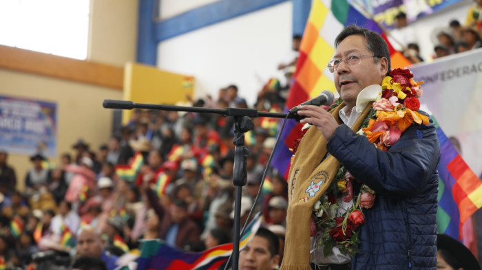 El mandatario participó en el ampliado de la Confederación Sindical de Comunidades Interculturales Originarias de Bolivia, en Chuquisaca.
