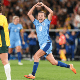 England's Ella Toone (R) celebrates scoring during the semifinal against Australia, Aug. 16, 2023.
