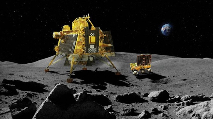 Chandrayaan-3 estudiará por dos semanas terrestres, medio día en el satélite, la composición mineral del suelo lunar.